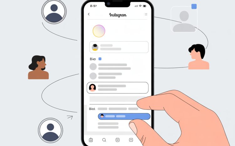 Как отметить человека в шапке профиля Инстаграм